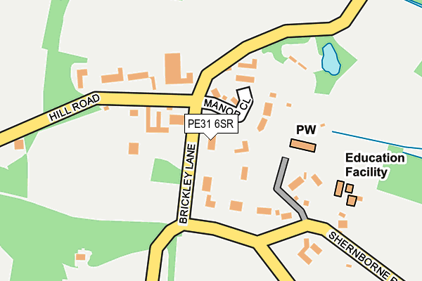 PE31 6SR map - OS OpenMap – Local (Ordnance Survey)