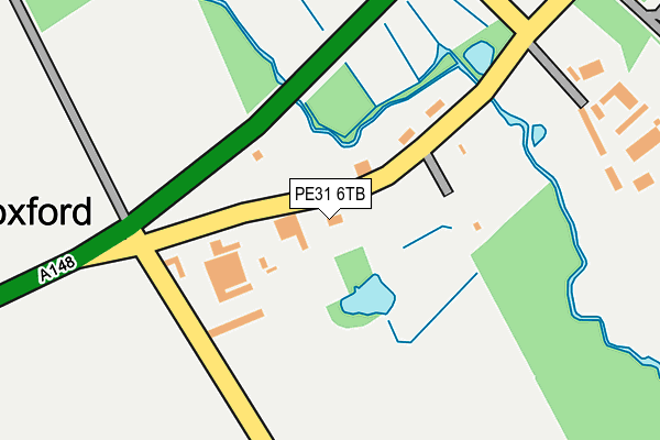 PE31 6TB map - OS OpenMap – Local (Ordnance Survey)