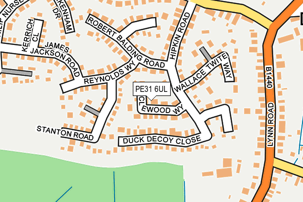 PE31 6UL map - OS OpenMap – Local (Ordnance Survey)