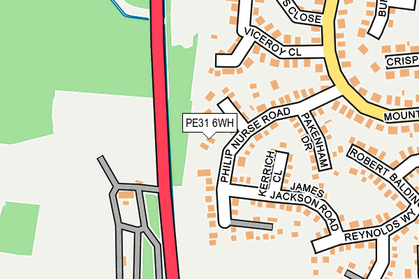 PE31 6WH map - OS OpenMap – Local (Ordnance Survey)