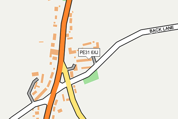 PE31 6XJ map - OS OpenMap – Local (Ordnance Survey)