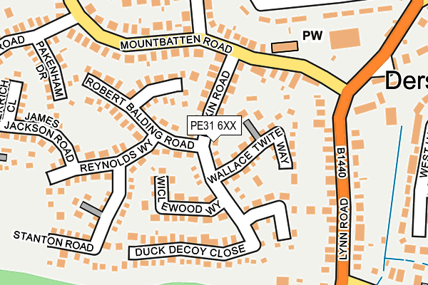 PE31 6XX map - OS OpenMap – Local (Ordnance Survey)