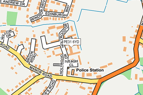 PE31 6YD map - OS OpenMap – Local (Ordnance Survey)