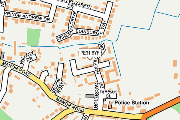 PE31 6YF map - OS OpenMap – Local (Ordnance Survey)
