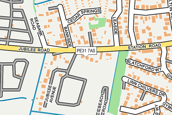 PE31 7AS map - OS OpenMap – Local (Ordnance Survey)