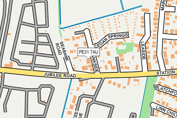 PE31 7AU map - OS OpenMap – Local (Ordnance Survey)