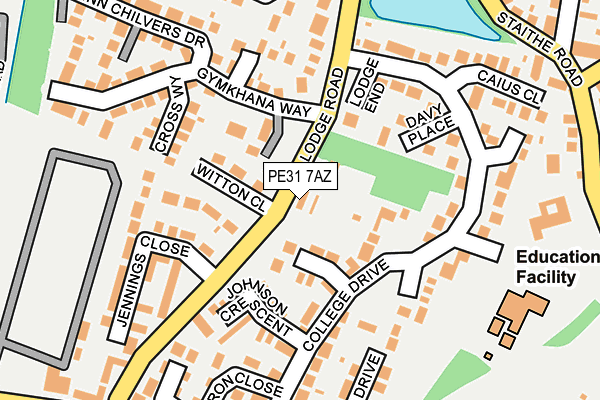 PE31 7AZ map - OS OpenMap – Local (Ordnance Survey)