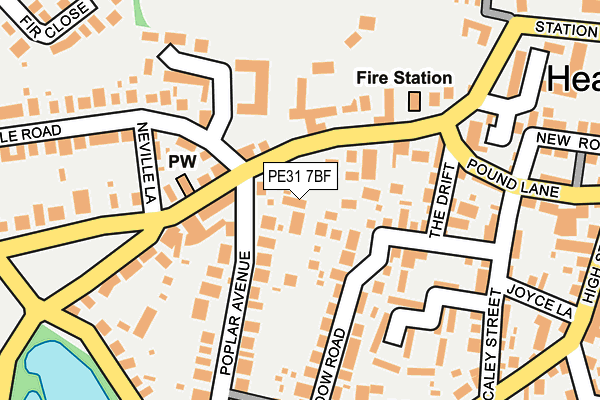 PE31 7BF map - OS OpenMap – Local (Ordnance Survey)