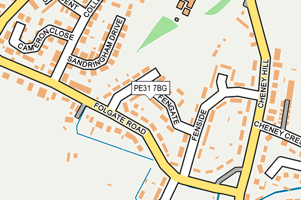 PE31 7BG map - OS OpenMap – Local (Ordnance Survey)