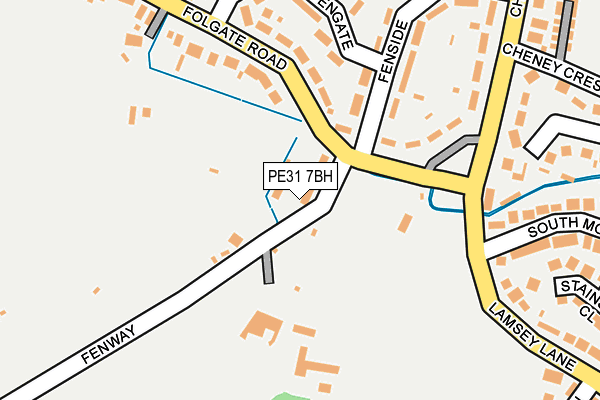 PE31 7BH map - OS OpenMap – Local (Ordnance Survey)