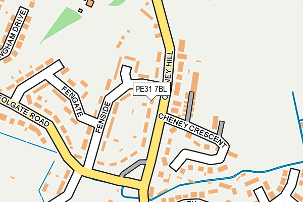 PE31 7BL map - OS OpenMap – Local (Ordnance Survey)