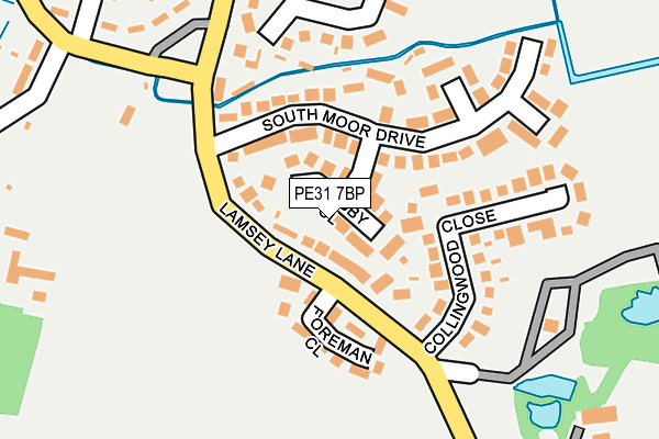 PE31 7BP map - OS OpenMap – Local (Ordnance Survey)
