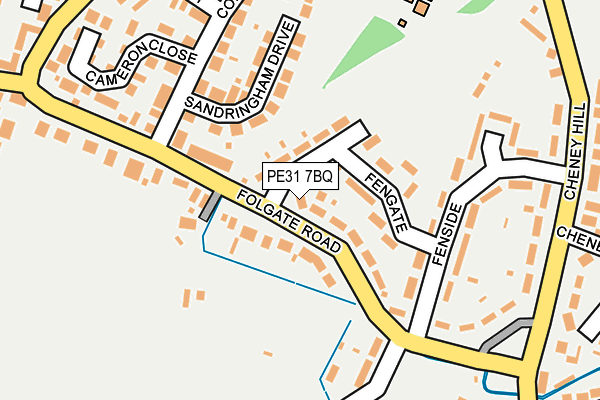 PE31 7BQ map - OS OpenMap – Local (Ordnance Survey)
