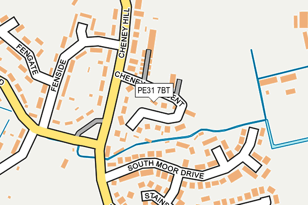 PE31 7BT map - OS OpenMap – Local (Ordnance Survey)