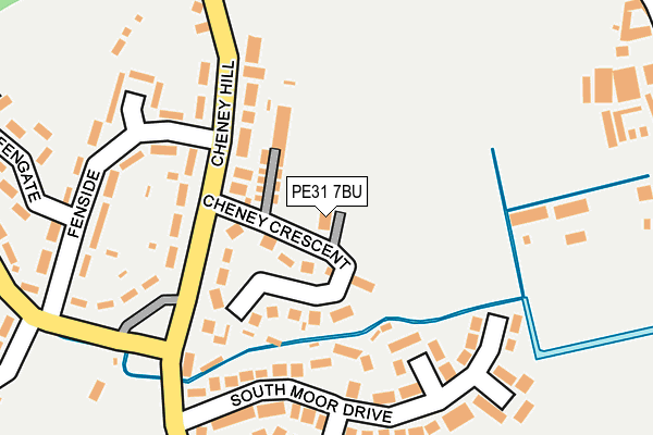 PE31 7BU map - OS OpenMap – Local (Ordnance Survey)