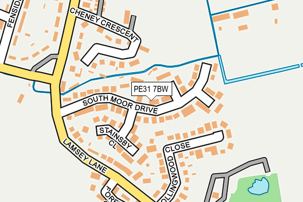 PE31 7BW map - OS OpenMap – Local (Ordnance Survey)