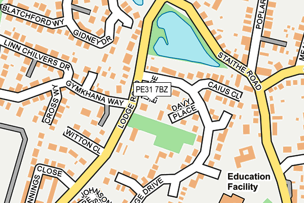 PE31 7BZ map - OS OpenMap – Local (Ordnance Survey)