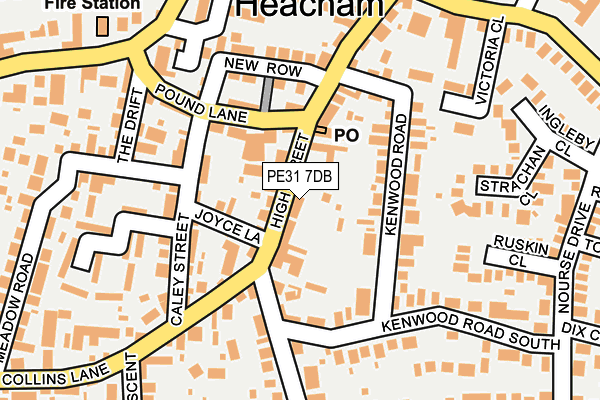 PE31 7DB map - OS OpenMap – Local (Ordnance Survey)