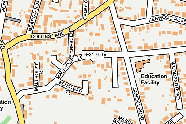 PE31 7DJ map - OS OpenMap – Local (Ordnance Survey)