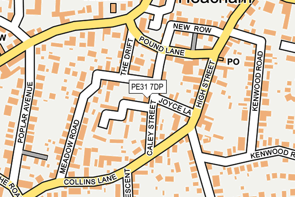 PE31 7DP map - OS OpenMap – Local (Ordnance Survey)