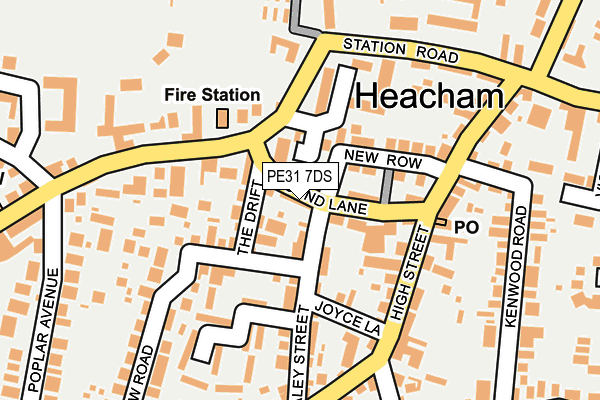 PE31 7DS map - OS OpenMap – Local (Ordnance Survey)