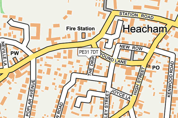 PE31 7DT map - OS OpenMap – Local (Ordnance Survey)
