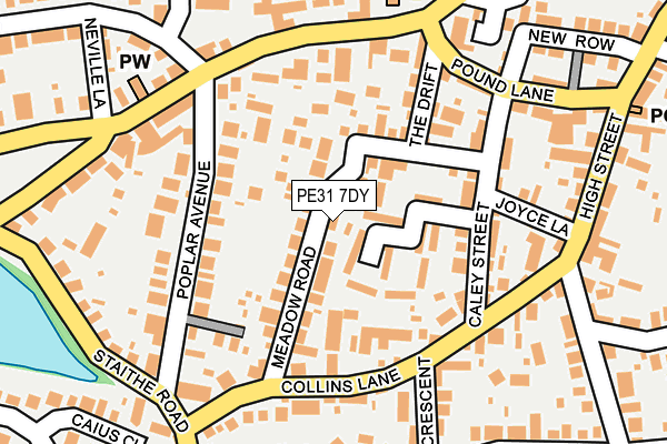 PE31 7DY map - OS OpenMap – Local (Ordnance Survey)