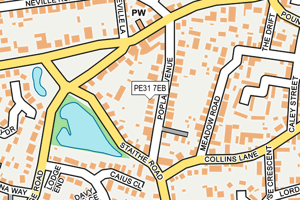 PE31 7EB map - OS OpenMap – Local (Ordnance Survey)