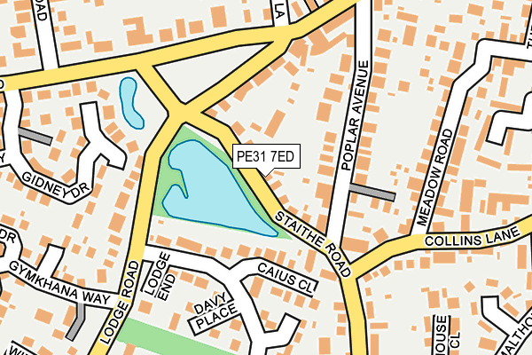 PE31 7ED map - OS OpenMap – Local (Ordnance Survey)