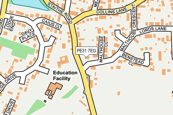 PE31 7EG map - OS OpenMap – Local (Ordnance Survey)