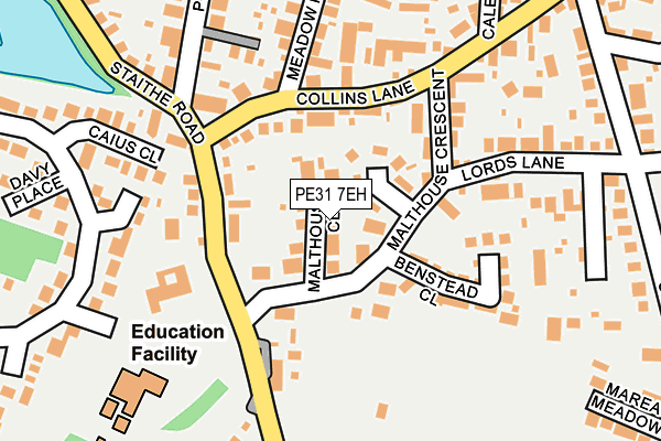 PE31 7EH map - OS OpenMap – Local (Ordnance Survey)