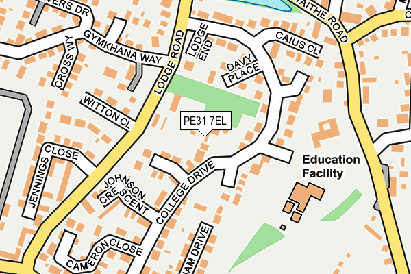 PE31 7EL map - OS OpenMap – Local (Ordnance Survey)