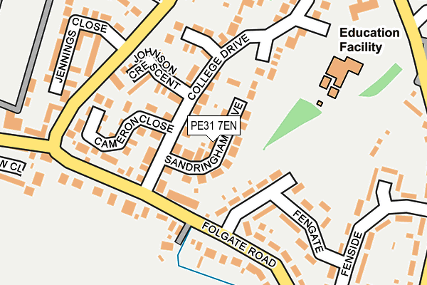 PE31 7EN map - OS OpenMap – Local (Ordnance Survey)