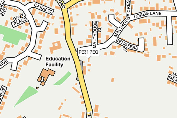 PE31 7EQ map - OS OpenMap – Local (Ordnance Survey)