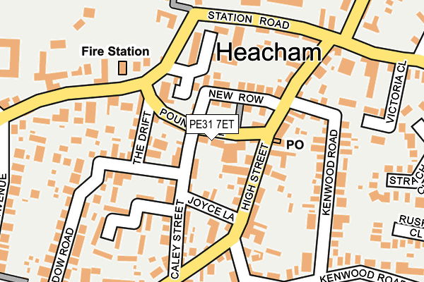 PE31 7ET map - OS OpenMap – Local (Ordnance Survey)