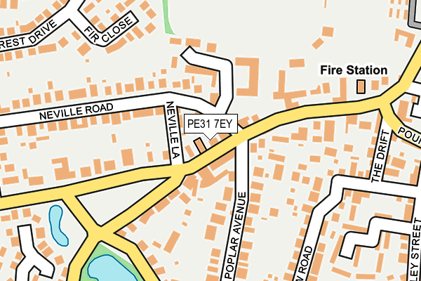 PE31 7EY map - OS OpenMap – Local (Ordnance Survey)