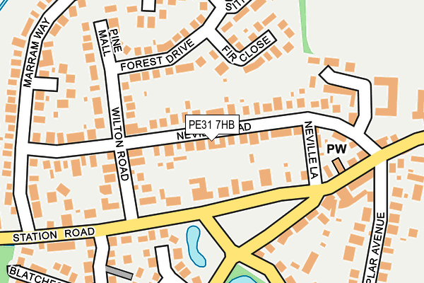 PE31 7HB map - OS OpenMap – Local (Ordnance Survey)