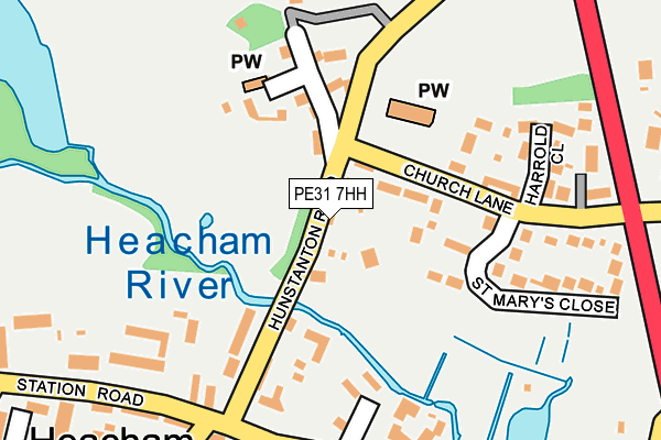 PE31 7HH map - OS OpenMap – Local (Ordnance Survey)