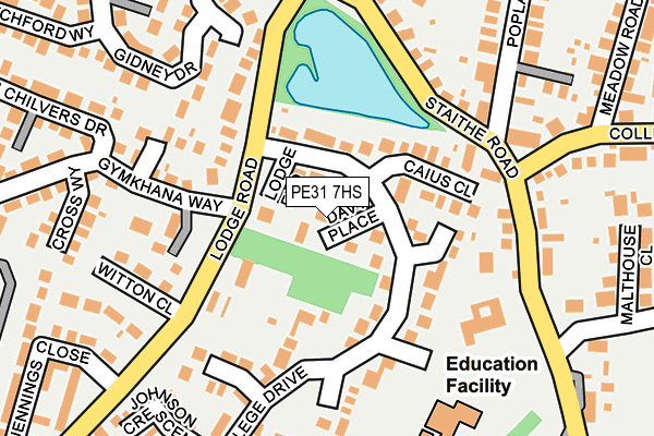 PE31 7HS map - OS OpenMap – Local (Ordnance Survey)