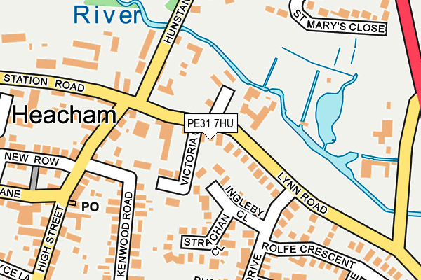 PE31 7HU map - OS OpenMap – Local (Ordnance Survey)