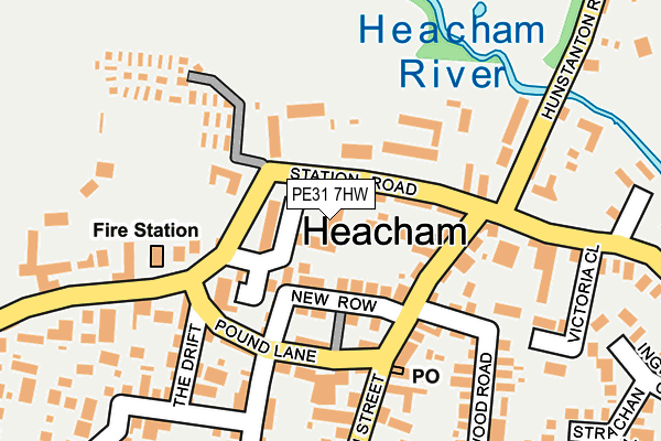 PE31 7HW map - OS OpenMap – Local (Ordnance Survey)