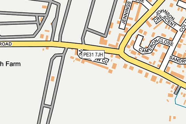 PE31 7JH map - OS OpenMap – Local (Ordnance Survey)