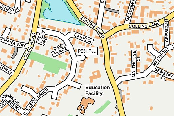 PE31 7JL map - OS OpenMap – Local (Ordnance Survey)