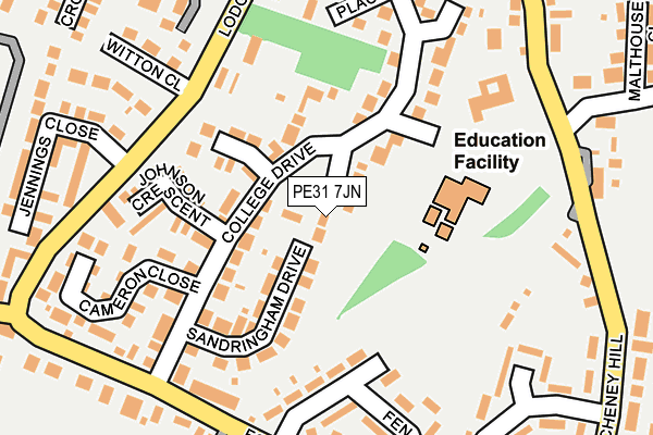 PE31 7JN map - OS OpenMap – Local (Ordnance Survey)