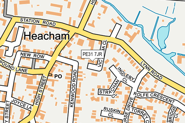 PE31 7JR map - OS OpenMap – Local (Ordnance Survey)