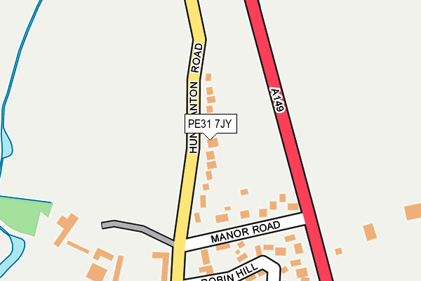 PE31 7JY map - OS OpenMap – Local (Ordnance Survey)