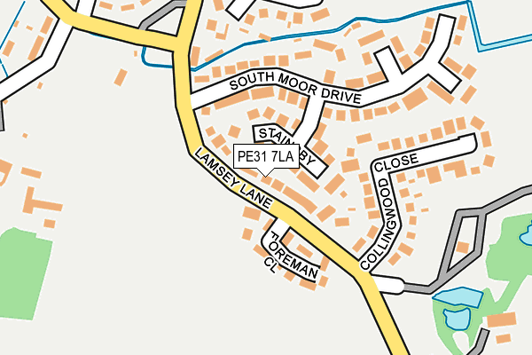PE31 7LA map - OS OpenMap – Local (Ordnance Survey)