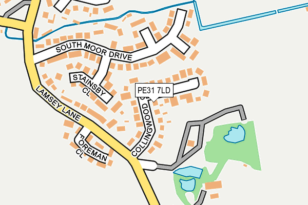 PE31 7LD map - OS OpenMap – Local (Ordnance Survey)