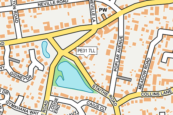 PE31 7LL map - OS OpenMap – Local (Ordnance Survey)