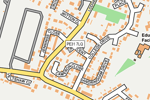 PE31 7LQ map - OS OpenMap – Local (Ordnance Survey)